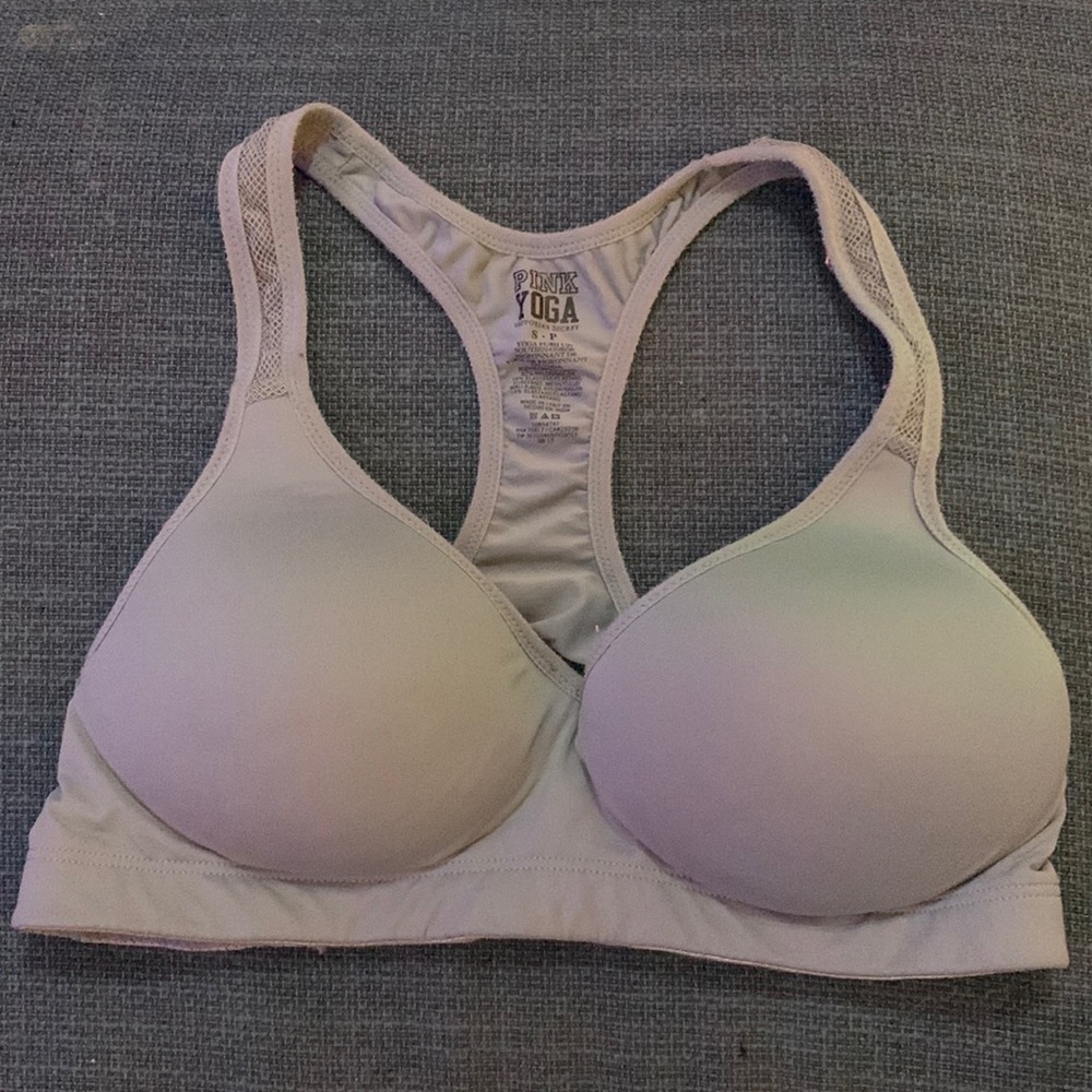 VS PINK grey Small sm Victoria secret grey Yoga sports bra